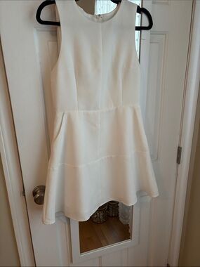 Impressions White Sleeveless Mini Dress